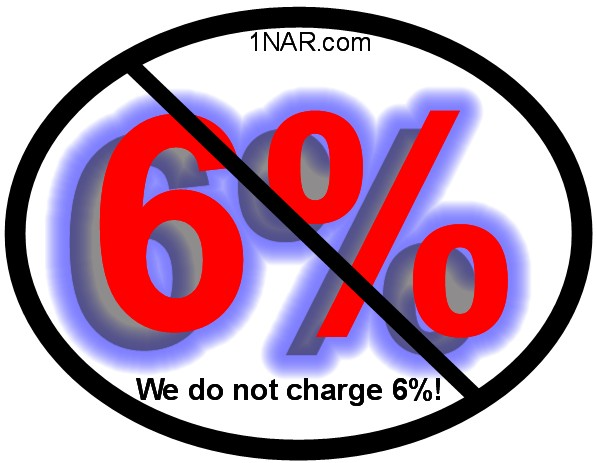 Photo "We do not charge 6%! 1NAR.com"