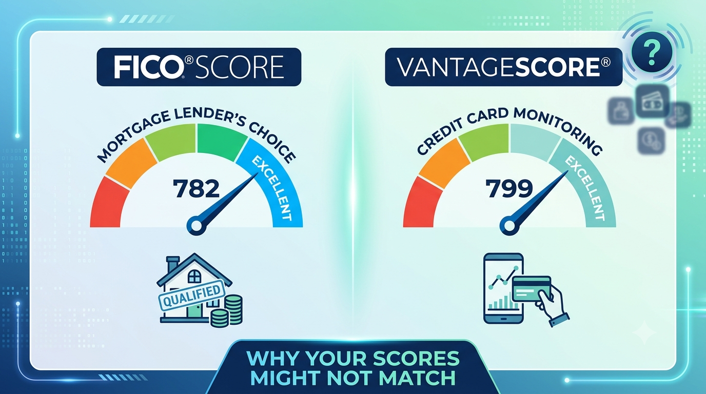 FICO Score vs VantageScore Mortgage Credit Scores
