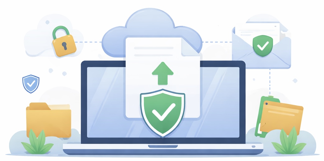 File with a lock on top